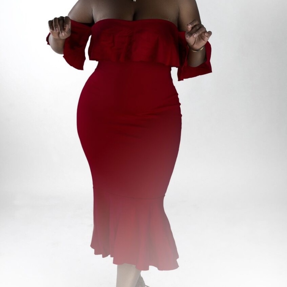 Red dress